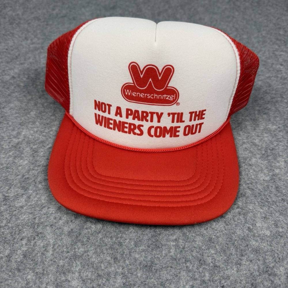 Wienerschnitzel Hat Cap Adult Foam Trucker Not A Party Til The Wieners Come Out